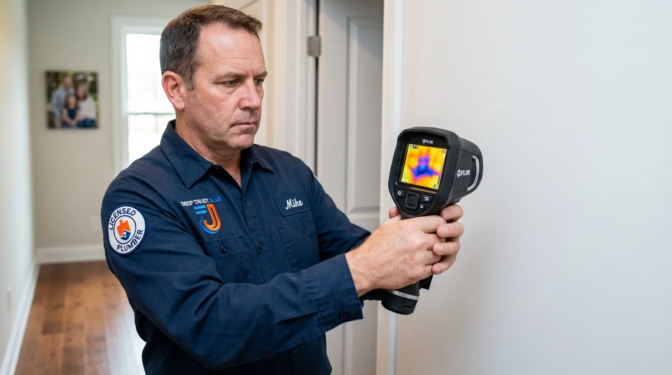 Thermal imaging leak detection by Johns Plumbing LLC in Lewis Center